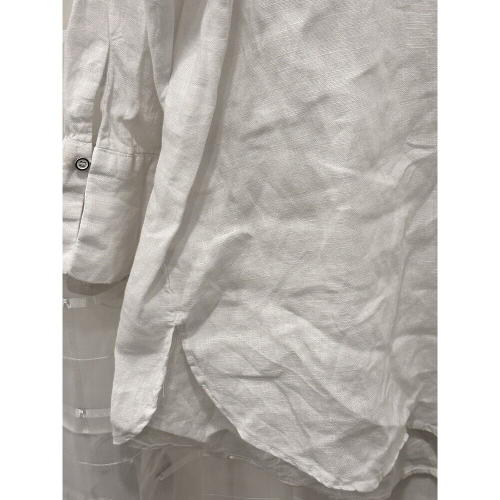 Zara Basic White Button Front Blouse | Long Sleev… - image 9